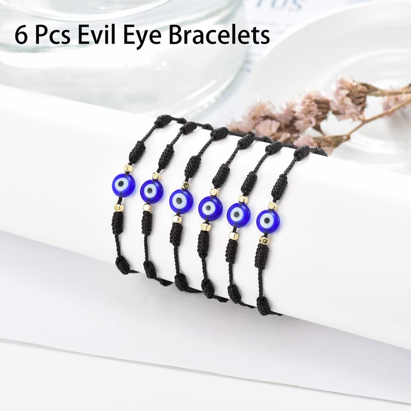 Tarsus Evil Eyes Bracelet Adjustable Ojo Turco Kabbalah Amulet Nazar Bracelets for Family Women Men Teen - Image 2